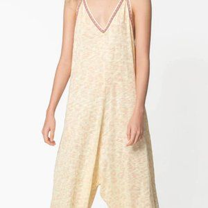 Pitusa Pima Yellow Cheetah Jumpsuit - Size Petitite